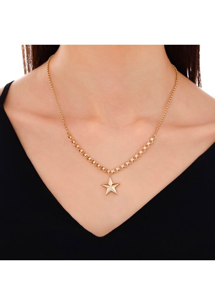 Altın Yıldız Kolye - 14K modelleri