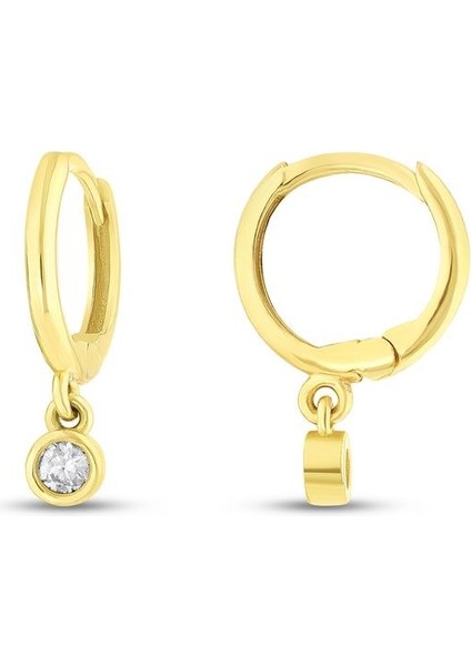 Sallantılı Altın Çocuk Küpe - 14K