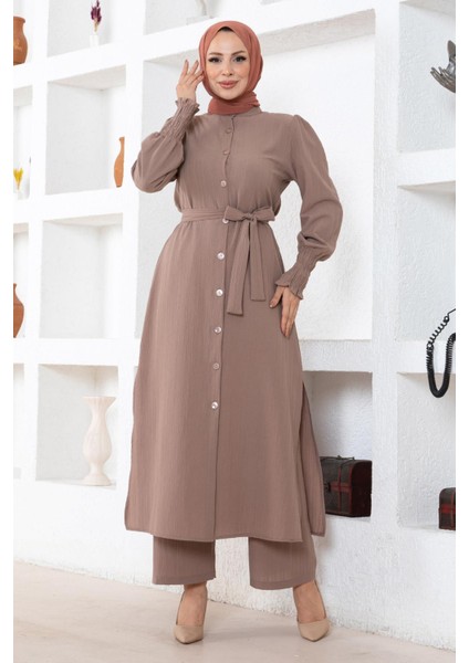 Yırtmaç Detaylı Takım Vizon 19233 modelleri