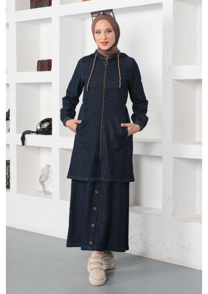 Etekli Kot Takım Koyu Kot 19500