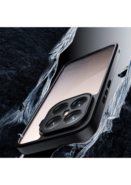 Xiaomi Mi 15T Pro Kılıf Kamera Korumalı Kenarları Renkli Arkası Şeffaf Yumuşak Kenarlı Silikon Sert Kapak