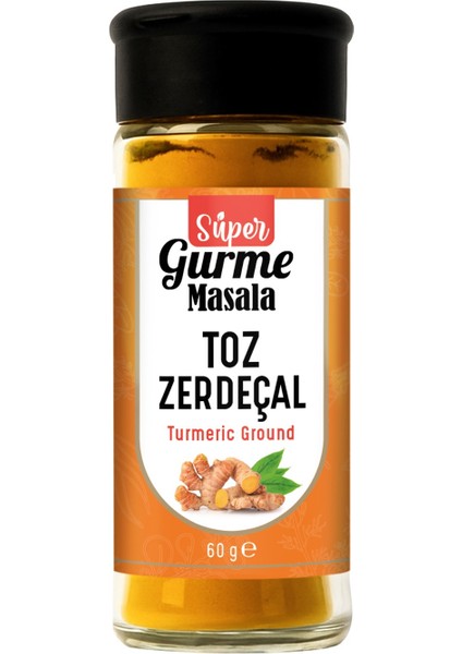 Zerdeçal Toz 60 gr – %100 Doğal, Katkısız, Cam Tuzluklu Ambalajda - Turmeric Powder (Menşei; Hindistan)