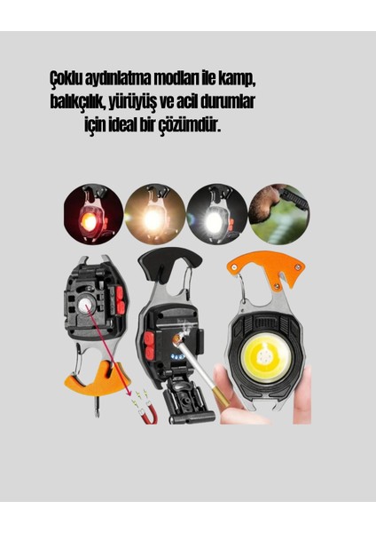 USB Şarjlı Mini LED Anahtarlık Fener - F605K050-U86605 indirimleri