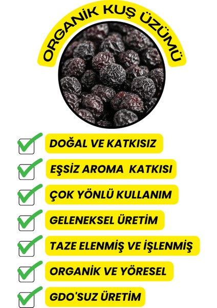 Kuş Üzümü - ( Organik , Katkısız, Elenmiş ) 100GR fırsatları