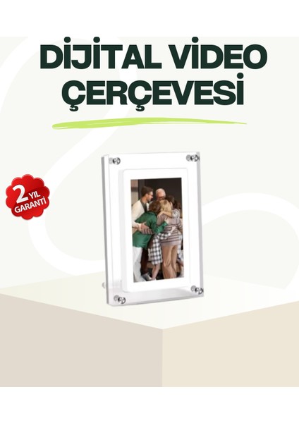 Geniş Görüş Açılı 7 Inç IPS Dijital Çerçeve – Gerçekçi Renkler ve Net - F584K081-U56