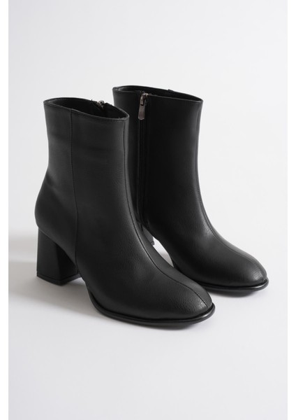 Lucinda Kadın Kışlık Siyah Kalın Topuklu Bot modelleri