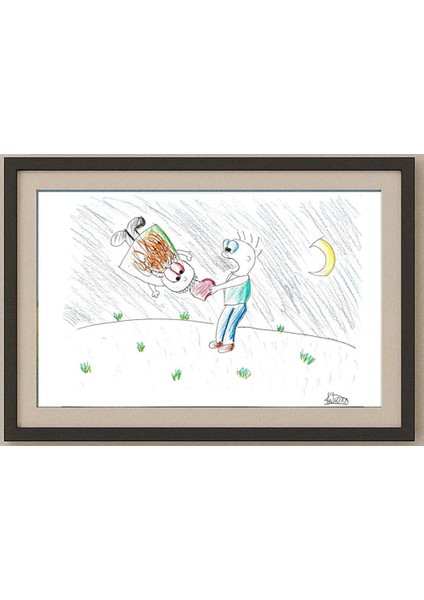 Siplotova Katya 29X21CM Orijinal Karikatür Tablo