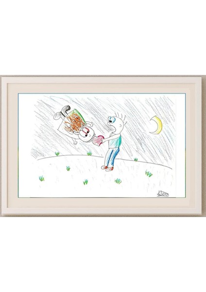 Siplotova Katya 29X21CM Orijinal Karikatür Tablo fırsatları