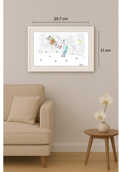 Siplotova Katya 29X21CM Orijinal Karikatür Tablo indirimleri