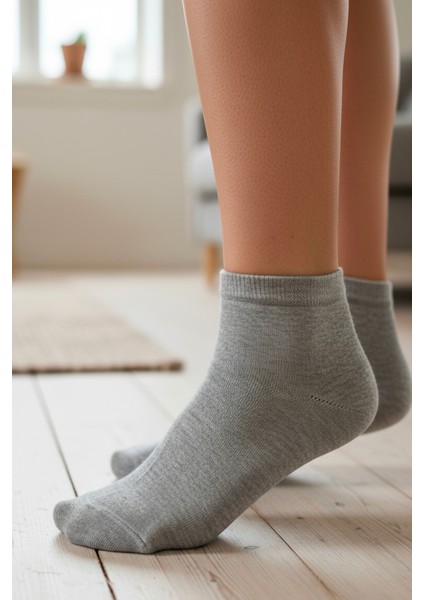 Kadın Bambu Patik Çorap 785 Gri 6'lı Paket fırsatları