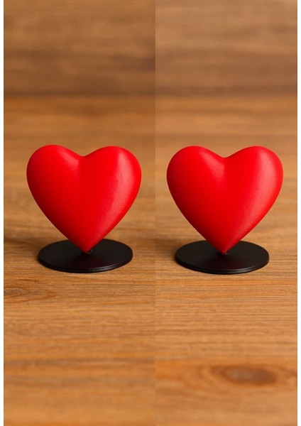 Kalp Şekilli Not ve Fotoğraf Tutucu | Masa Üstü Dekoratif Aksesuar
