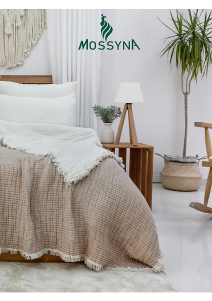 Moss Müslin Yorgan %100 Pamuk 6 Kat 2500 gr - 245 x 265 cm - 170 x 240 cm