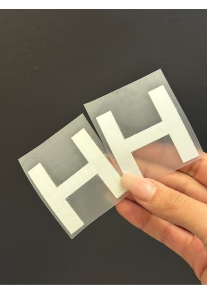 2 Li Ütü Ile Yapışan H Harfi Arma Transfer Baskı 5x5 cm fiyatları
