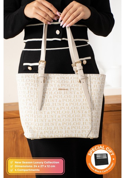 Orijinal Just Polo Collection 4 Bölmeli Lüks Yumuşak Deri Ayarlanabilir Çapraz Askılı Omuz Çantası