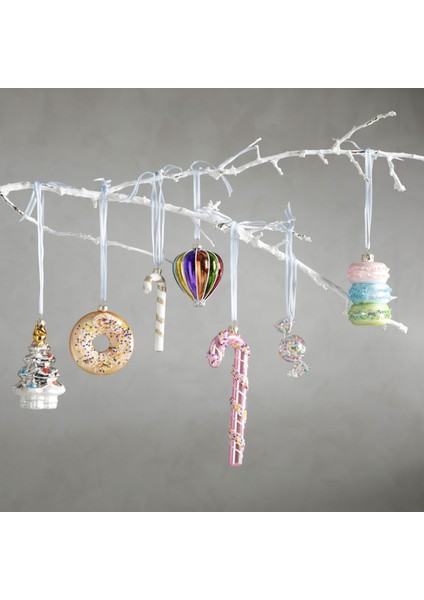 Candy Cane Ağaç Süsü Beyaz 12 cm fiyatları