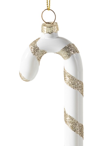 Candy Cane Ağaç Süsü Beyaz 12 cm modelleri