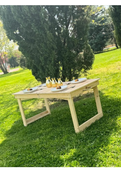 Kamp Balkon ve Yemek Masası Özel Tasarım Masa, 2 Kademe Ayaklı, KATLANABILIR,55X110 cm Ham fiyatları