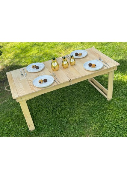 Kamp Balkon ve Yemek Masası Özel Tasarım Masa, 2 Kademe Ayaklı, KATLANABILIR,55X110 cm Ham modelleri