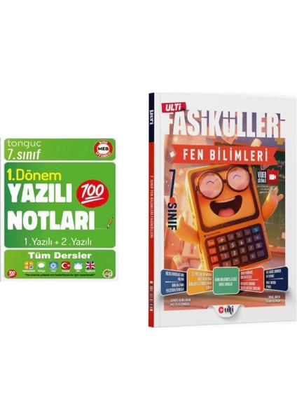 7. Sınıf Yazılı Notları 1. Dönem 1 ve 2. Yazılı 2026 ve Ulti Yayınları 7. Sınıf Fen Bilimleri Ulti Fasikülleri