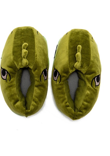 Dinos-1 Çocuk Hayvanlı Panduf Yeşil 30/38