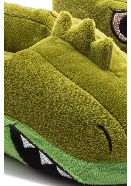 Dinos-1 Çocuk Hayvanlı Panduf Yeşil 30/38