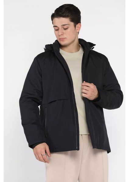 Kapüşonlu Fermuarlı Erkek Mont P-00018589 fiyatları