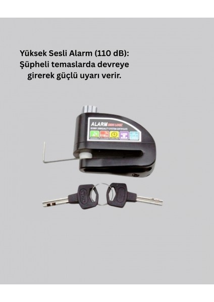 Su Geçirmez Alarm Disk Kilidi Motosiklet Scooter Bisiklet Güvenlik fiyatları