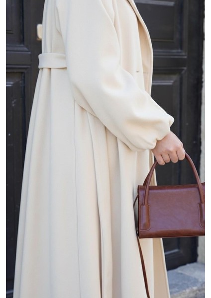 Şal Yaka Kaban - Bej fiyatları