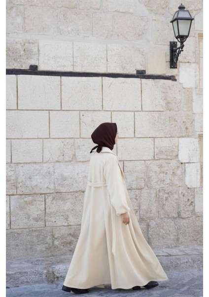 Şal Yaka Kaban - Bej modelleri