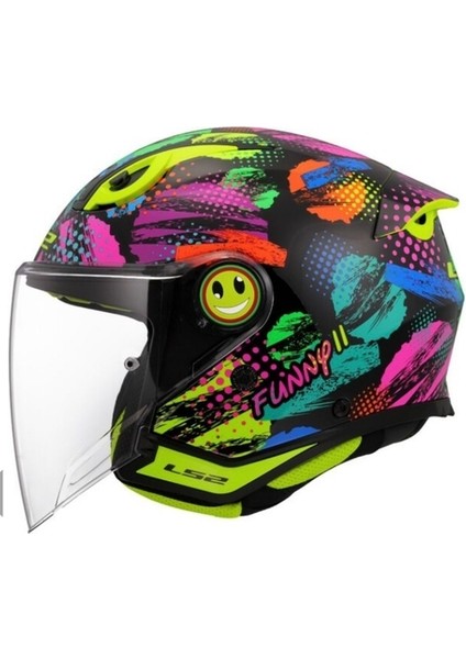 Ls2 Funny 2 Joy Siyah Çocuk Kask