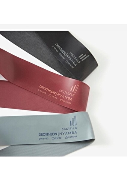 Direnç Bandı Seti 5-6-7 kg Gri Bordo Siyah 3 Adet Fonksiyonel Direnç Lastiği fiyatları