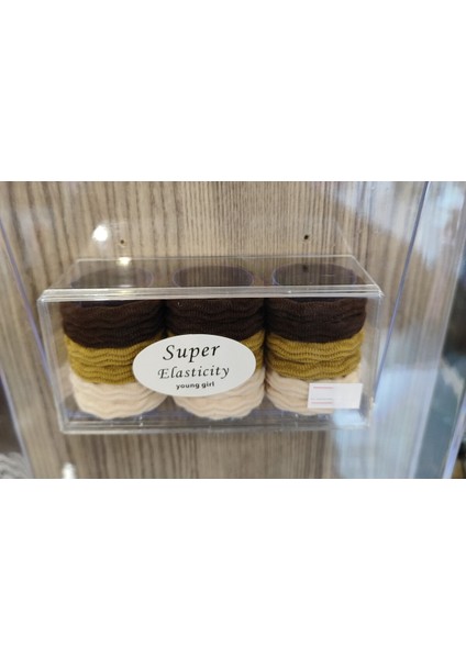 18 Li Lastik Çok Renkli Saç Tokası Seti