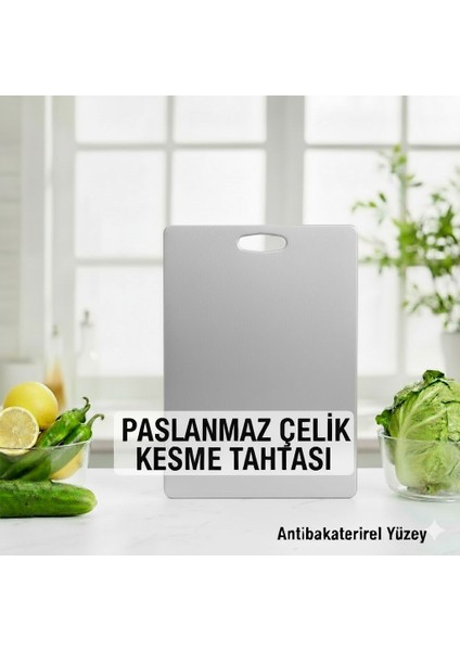 Paslanmaz Çelik Kesme Tahtası (Küçük Boy) fiyatları