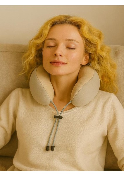 Taşınabilir Kablosuz Kadife Boyun Bantlı Isıtmalı ve Titreşimli Boyun Masaj Yastığı modelleri