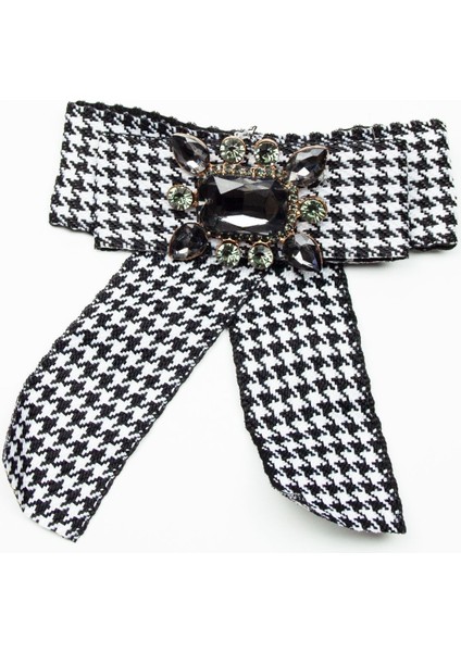 Kazayağı Desenli Kristal Taşlı Fiyonk Şeklinde Klipsli Saç Tokası fiyatları