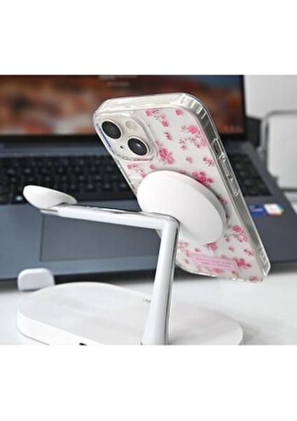 Iphone 15 - 14 -13 Uyumlu Çiçekli Gerçek Magsafe Özellikli Darbe Önleyici Koruyucu Kılıf fiyatları