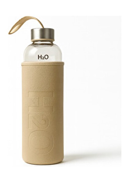 H2O Deri Kılıflı Cam Matara 1000 ml modelleri