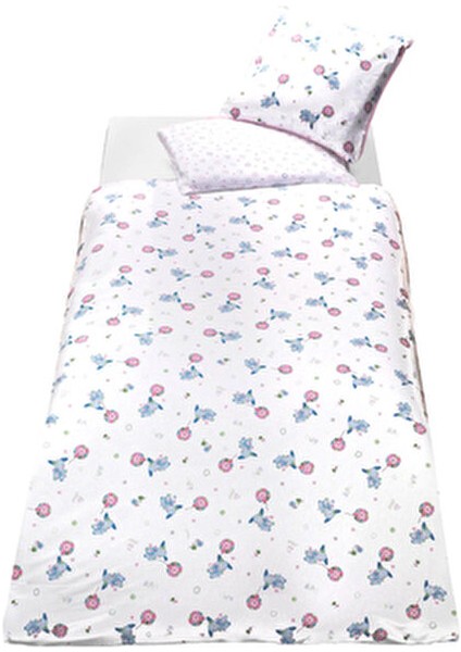 Bebek 4lü Uyku Seti %100 Pamuk 100X150CM Pembe Flying Baloon Nevresim Takımı 70X140 Lastikli Çarşaf indirimleri