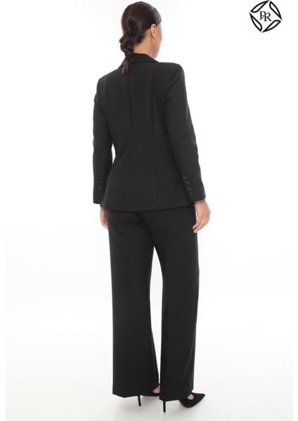 Kadın Rahat Kesim Astarlı Ceket Pantolon Takım Elbise modelleri