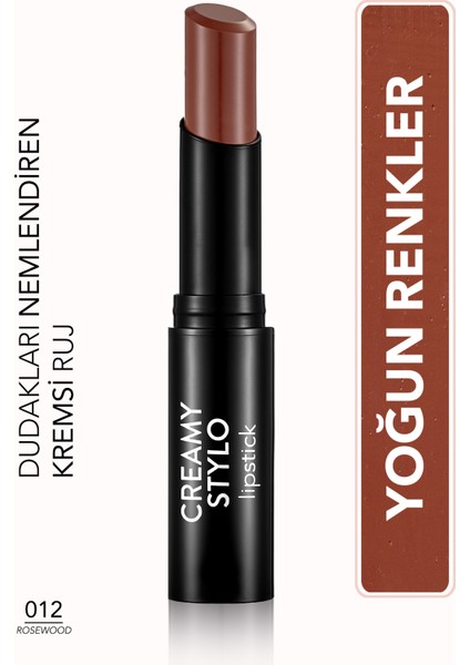 Creamy Stylo Yarı Parlak Bitişli Kremsi Ruj (012 Rosewood) 8682536013727