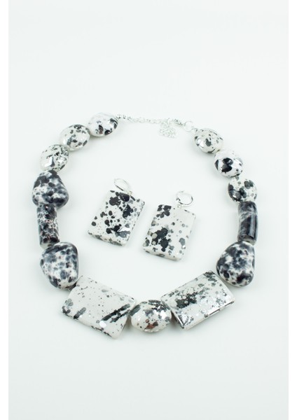 Renkli Kadın Kolye Küpe Set fiyatları