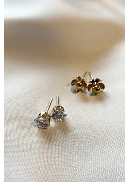 Çiçek Figürlü Dörtlü Küpe fiyatları