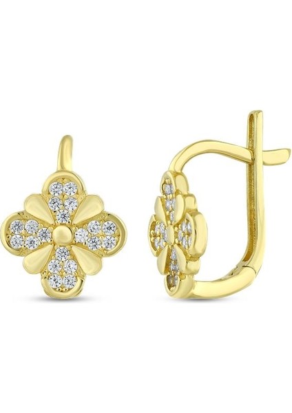 Altın Tasarım Küpe - 14K