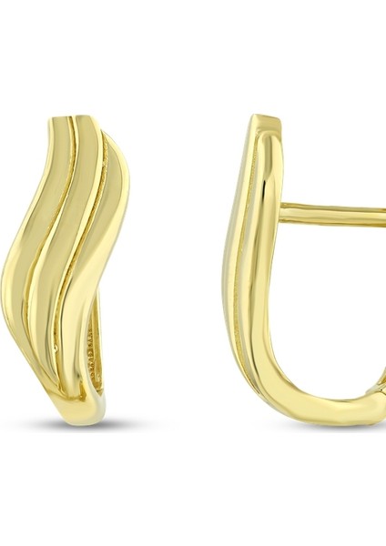 Altın Tasarım Küpe - 14K fiyatları