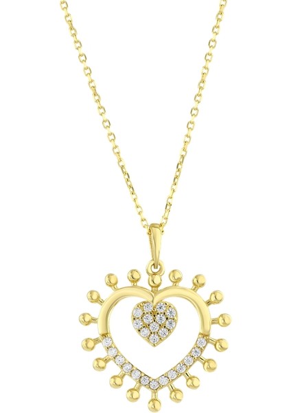 Kalp Figürlü Altın Kolye - 14K fiyatları