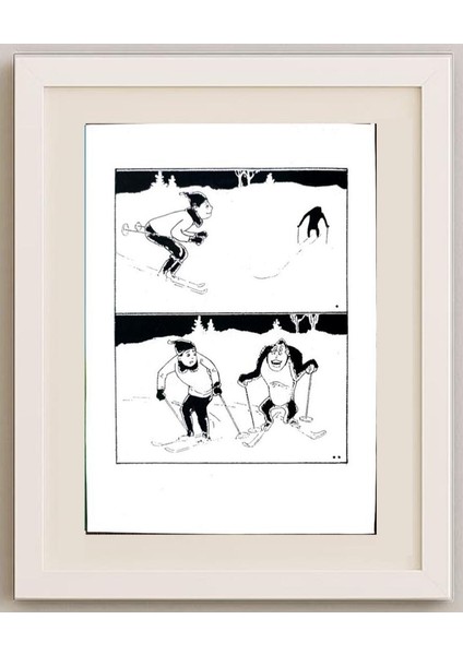 Wang Jinhai 29X21CM Orijinal Karikatür Tablo fırsatları