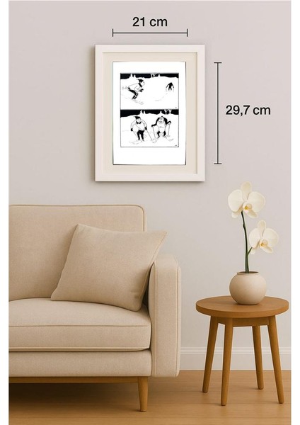 Wang Jinhai 29X21CM Orijinal Karikatür Tablo indirimleri