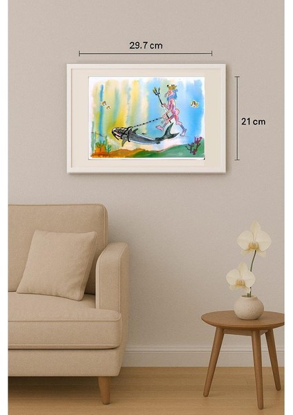 Unknown 29X21CM Orijinal Karikatür Tablo indirimleri