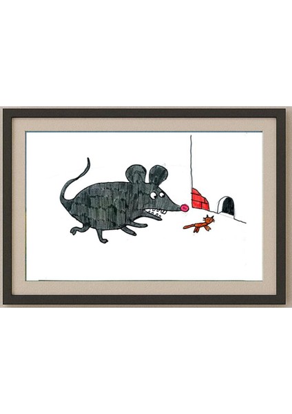 Kozlova Masha 29X21CM Orijinal Karikatür Tablo