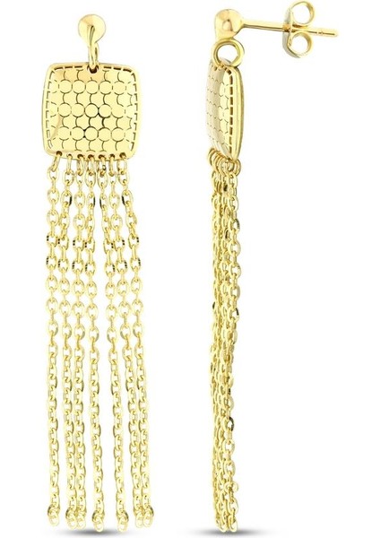 Tasarım Altın Küpe - 14K